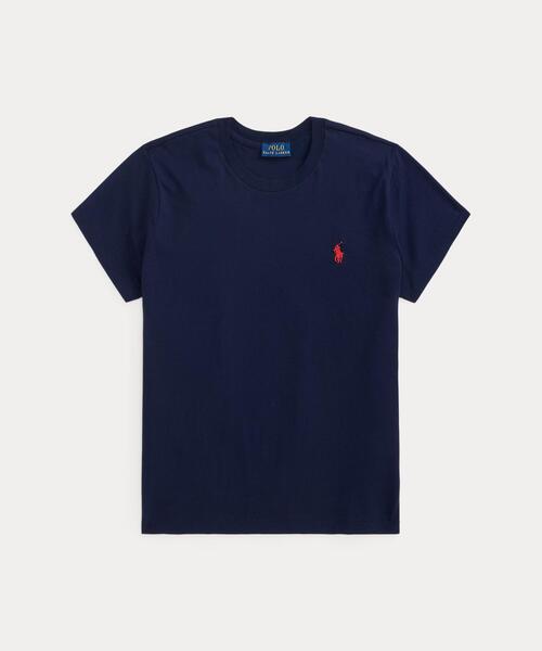 POLO RALPH LAUREN(ポロ ラルフ ローレン)の「クラシック フィット コットン ジャージー クルーネック Tシャツ(Tシャツ/カットソー・レディース・ネイビー系1・M/S/XS/XL/L)」の5枚目の写真