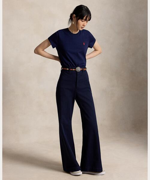 POLO RALPH LAUREN(ポロ ラルフ ローレン)の「クラシック フィット コットン ジャージー クルーネック Tシャツ(Tシャツ/カットソー・レディース・ネイビー系1・M/S/XS/XL/L)」の6枚目の写真