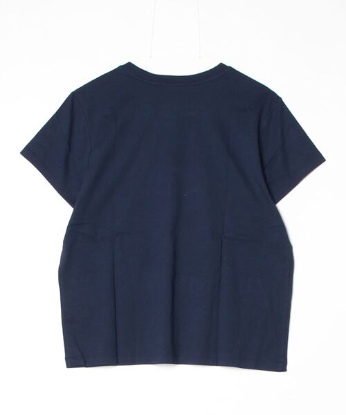 POLO RALPH LAUREN(ポロ ラルフ ローレン)の「クラシック フィット コットン ジャージー クルーネック Tシャツ(Tシャツ/カットソー・レディース・ネイビー系1・M/S/XS/XL/L)」の4枚目の写真