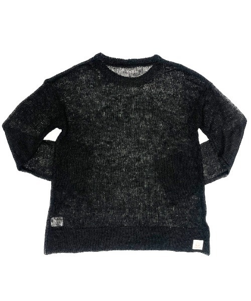 CRYSTAL BALL(クリスタルボール)の「シアークルーネックニット(ニット/セーター・レディース・グレー/ブラック・FREE)」の5枚目の写真