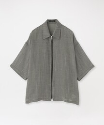 カラミジップショートスリーブシャツ
