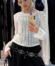 【nmtc+】sheer summer knit / 【エヌエムティーシープラス】シアーメッシュサマーニット
