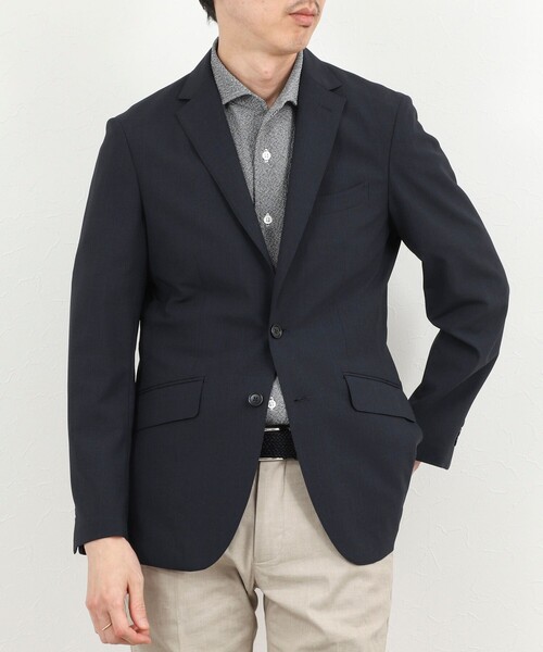 NOLLEY’S（ノーリーズ）の「《ビジカジ対応》リンクス イタリアンカラー半袖シャツ 26SS（シャツ/ブラウス・メンズ・ネイビー/ホワイト/ダークグリーン/グレー・S/M/L/XL）」の11枚目の写真