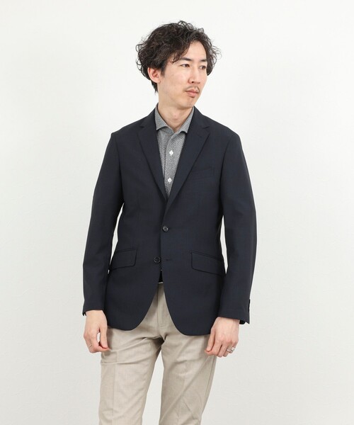 NOLLEY’S（ノーリーズ）の「《ビジカジ対応》リンクス イタリアンカラー半袖シャツ 26SS（シャツ/ブラウス・メンズ・ネイビー/ホワイト/ダークグリーン/グレー・S/M/L/XL）」の14枚目の写真