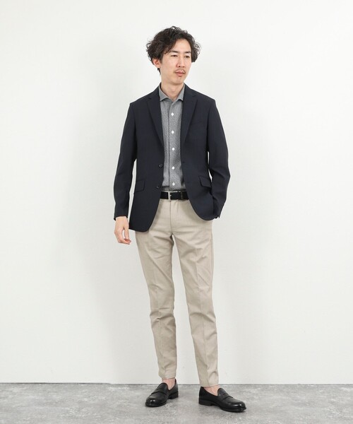 NOLLEY’S（ノーリーズ）の「《ビジカジ対応》リンクス イタリアンカラー半袖シャツ 26SS（シャツ/ブラウス・メンズ・ネイビー/ホワイト/ダークグリーン/グレー・S/M/L/XL）」の15枚目の写真