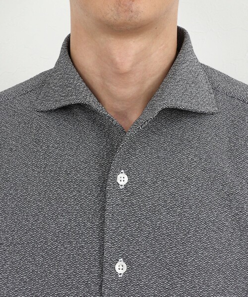 NOLLEY’S（ノーリーズ）の「《ビジカジ対応》リンクス イタリアンカラー半袖シャツ 26SS（シャツ/ブラウス・メンズ・ネイビー/ホワイト/ダークグリーン/グレー・S/M/L/XL）」の20枚目の写真
