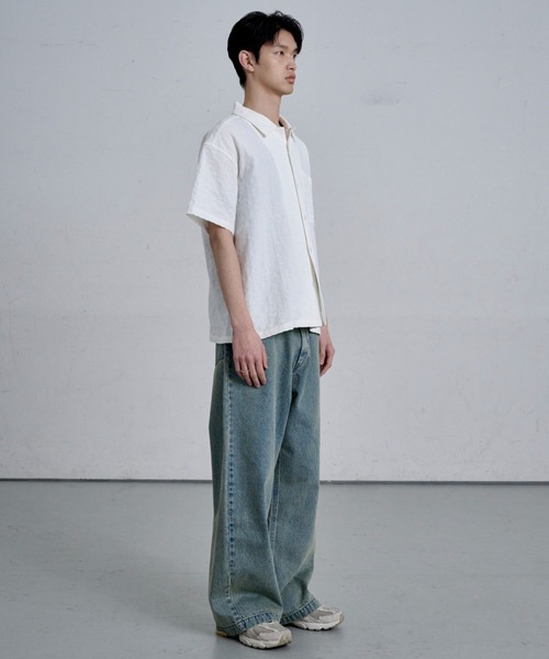 THE CLE（ザクレ）の「CORE STRAIGHT DENIM / コアストレートデニム（デニムパンツ・メンズ・ホワイト/ブラック/ブルー・SMALL/MEDIUM/LARGE）」の11枚目の写真