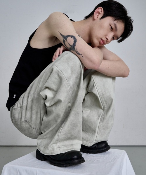 THE CLE（ザクレ）の「CORE STRAIGHT DENIM / コアストレートデニム（デニムパンツ・メンズ・ホワイト/ブラック/ブルー・SMALL/MEDIUM/LARGE）」の17枚目の写真