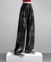 ニュアンスプリントルーズワイドパンツ