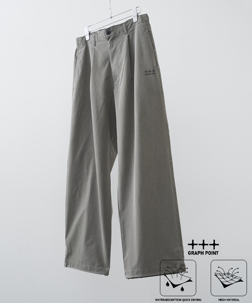 早い者勝ち【最終値下げ】Bristol グレー パンツ Sサイズ 吸水速乾＆高通気性】FADE GRAPH POINT パンツ（その他パンツ）｜B.C