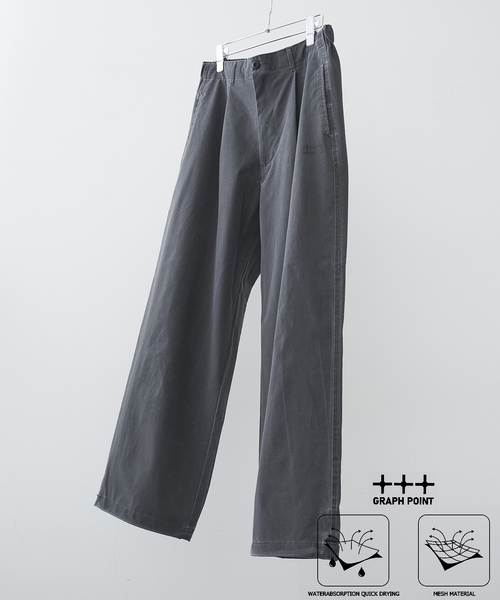 B.C STOCK（ベーセーストック）の「【吸水速乾＆高通気性】FADE GRAPH POINT パンツ（その他パンツ・メンズ・グリーン系その他/チャコールグレー/ブラック・MEDIUM/LARGE）」の3枚目の写真