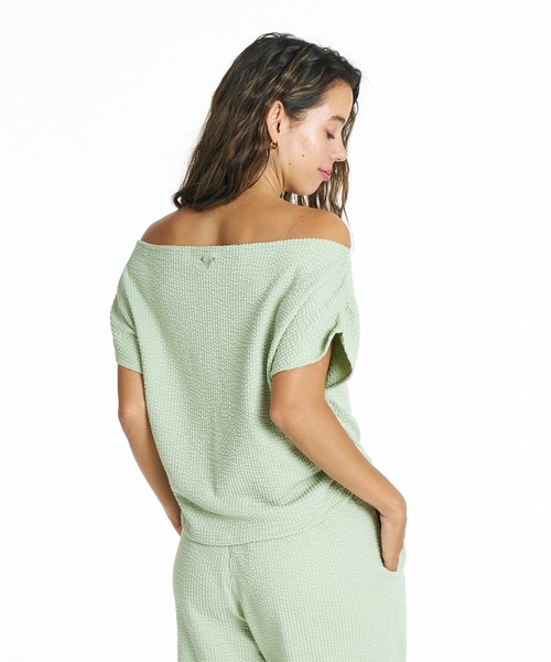 ROXY(ロキシー)の「ROXY SUNSET BREEZE TOPS オフショルダーニット 【2026年夏モデル】/ロキシーオフショルニット(ニット/セーター・レディース・ナチュラル/ブラック/グリーン・LARGE/MEDIUM/SMALL)」の8枚目の写真