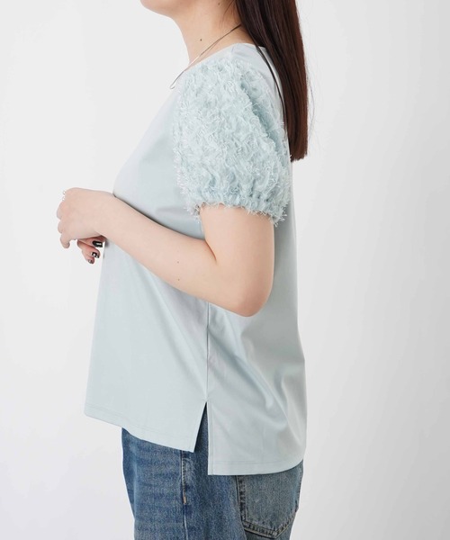 LUCA/LADY LUCK LUCA(ルカ/レディラックルカ)の「LC/LLL テープ刺繍パフプルオーバー(Tシャツ/カットソー・レディース・オフホワイト/ライトブルー/ベージュ・FREE)」の21枚目の写真