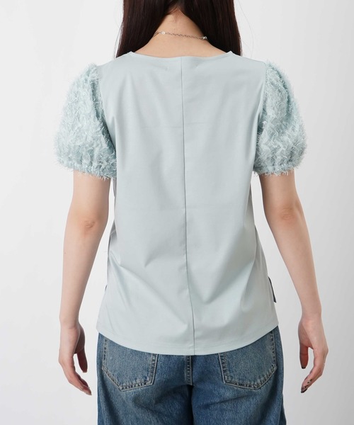 LUCA/LADY LUCK LUCA(ルカ/レディラックルカ)の「LC/LLL テープ刺繍パフプルオーバー(Tシャツ/カットソー・レディース・オフホワイト/ライトブルー/ベージュ・FREE)」の22枚目の写真