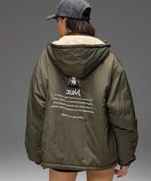 FACE EMBROIDERED PATCH REVERSIBLE JACKET