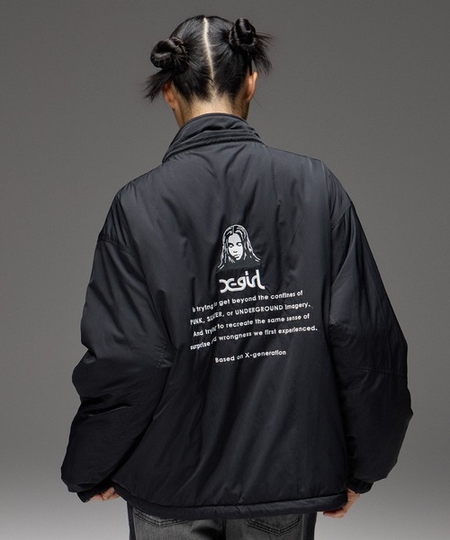 FACE EMBROIDERED PATCH REVERSIBLE JACKET（その他アウター）｜X-girl