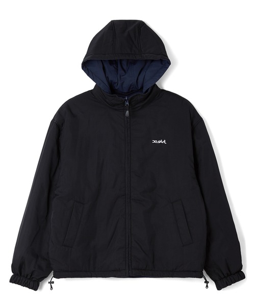 X-girl(エックスガール)の「FACE EMBROIDERED PATCH REVERSIBLE JACKET(その他アウター・レディース・ネイビー/ブラック/オリーブ・S/M)」の12枚目の写真
