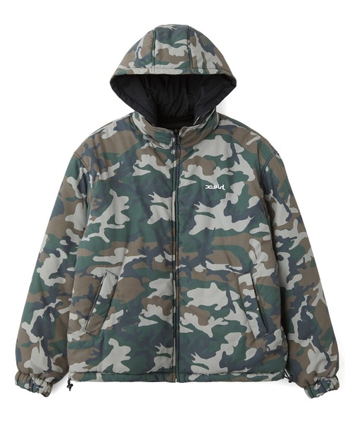 X-girl(エックスガール)の「FACE EMBROIDERED PATCH REVERSIBLE JACKET(その他アウター・レディース・ネイビー/ブラック/オリーブ・S/M)」の21枚目の写真