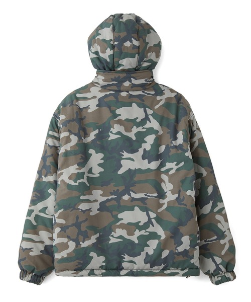 X-girl(エックスガール)の「FACE EMBROIDERED PATCH REVERSIBLE JACKET(その他アウター・レディース・ネイビー/ブラック/オリーブ・S/M)」の22枚目の写真