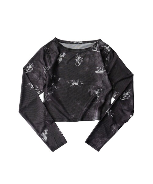 Subciety(サブサエティ)の「Angel sheer tops(Tシャツ/カットソー・レディース・マルチ/ブラック・FREE)」の11枚目の写真
