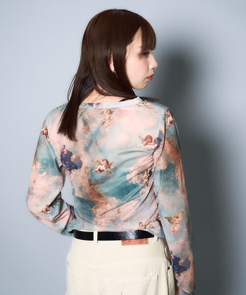 Subciety(サブサエティ)の「Angel sheer tops(Tシャツ/カットソー・レディース・マルチ/ブラック・FREE)」の19枚目の写真