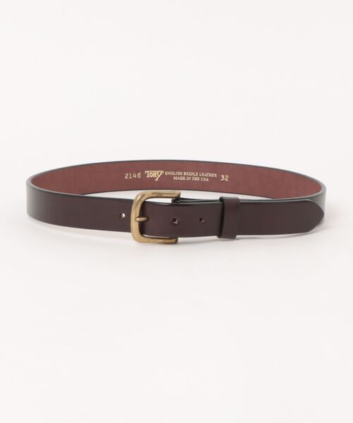 TORY LEATHER(トリーレザー)の「TORY LEATHER トリ―レザー Bridle Leather Strap Belt ブライドルレザー プレーン ストラップ ベルト Made in USA(ベルト・メンズ・ブラック/ブラウン・32/34/36)」の2枚目の写真