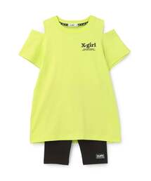 X-girl Stages(�G�b�N�X�K�[���X�e�[�W�X)�́y�ڐG�⊴�z�o�b�N���S������T�����s+5���䃌�M���X �Z�b�g(�Z�b�g�A�b�v)