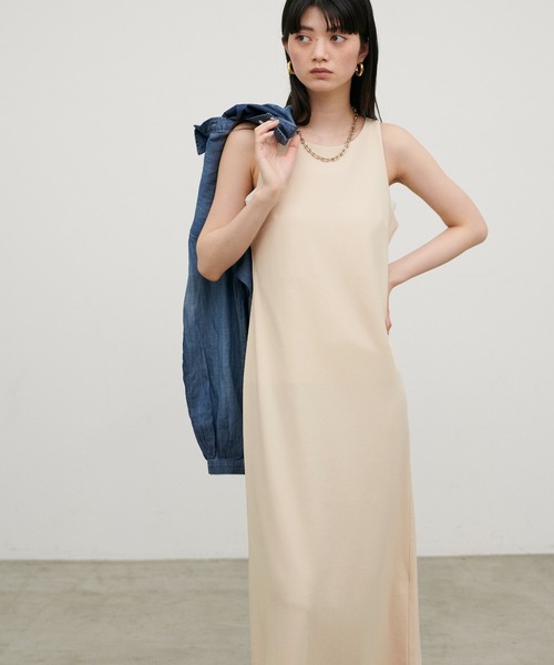 LARUTA（ラルータ）の「【LARUTA】［Web限定］マットポンチアメスリワンピ（ワンピース・レディース・ブラック/ブラウン/アイボリー・FREE）」の7枚目の写真