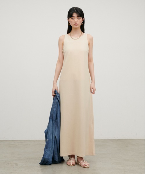 LARUTA（ラルータ）の「【LARUTA】［Web限定］マットポンチアメスリワンピ（ワンピース・レディース・ブラック/ブラウン/アイボリー・FREE）」の8枚目の写真
