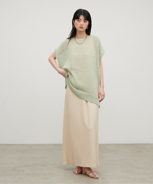 LARUTA（ラルータ）の「【LARUTA】［Web限定］マットポンチアメスリワンピ（ワンピース・レディース・ブラック/ブラウン/アイボリー・FREE）」の6枚目の写真