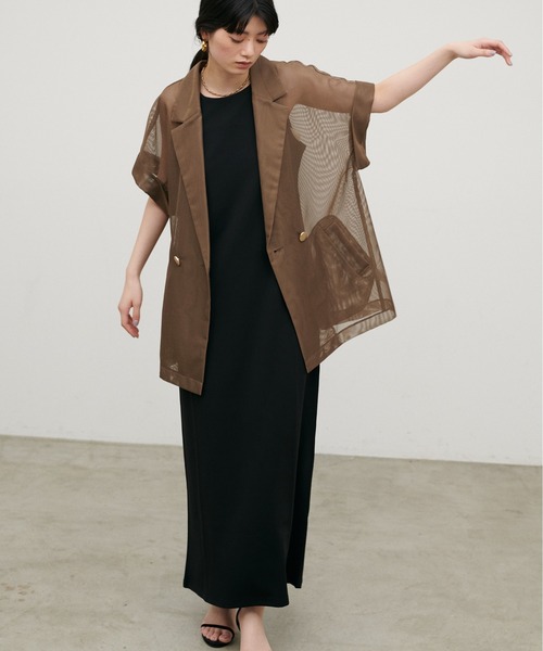 LARUTA（ラルータ）の「【LARUTA】［Web限定］マットポンチアメスリワンピ（ワンピース・レディース・ブラック/ブラウン/アイボリー・FREE）」の22枚目の写真
