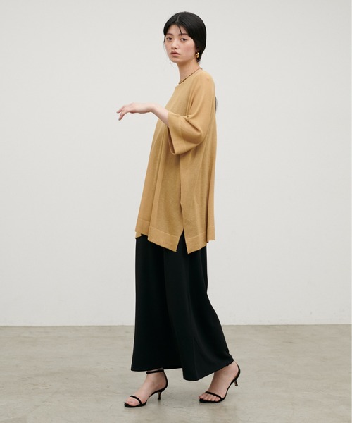 LARUTA（ラルータ）の「【LARUTA】［Web限定］マットポンチアメスリワンピ（ワンピース・レディース・ブラック/ブラウン/アイボリー・FREE）」の21枚目の写真