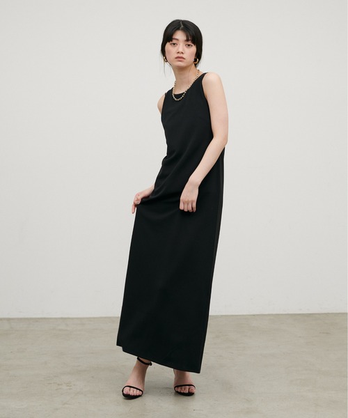 LARUTA（ラルータ）の「【LARUTA】［Web限定］マットポンチアメスリワンピ（ワンピース・レディース・ブラック/ブラウン/アイボリー・FREE）」の4枚目の写真