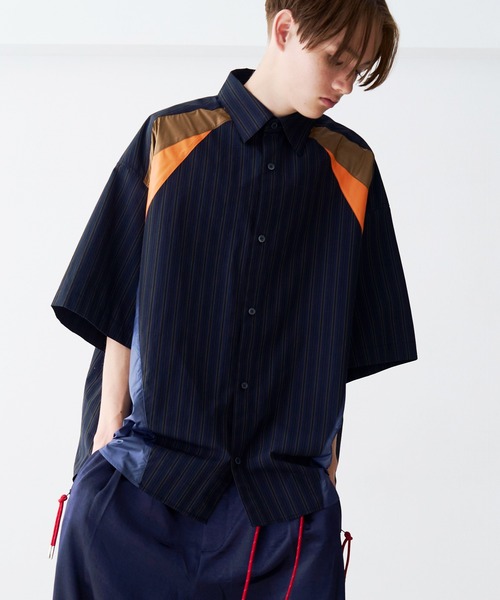 SeeSew(シーソー)の「【UNISEX】MULTI COLOR H/S SHIRTS/マルチカラーショートスリーブシャツ(シャツ/ブラウス・メンズ・サックスブルー/ネイビー・M/L)」の10枚目の写真