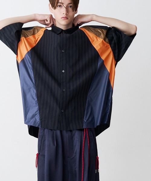 SeeSew(シーソー)の「【UNISEX】MULTI COLOR H/S SHIRTS/マルチカラーショートスリーブシャツ(シャツ/ブラウス・メンズ・サックスブルー/ネイビー・M/L)」の11枚目の写真