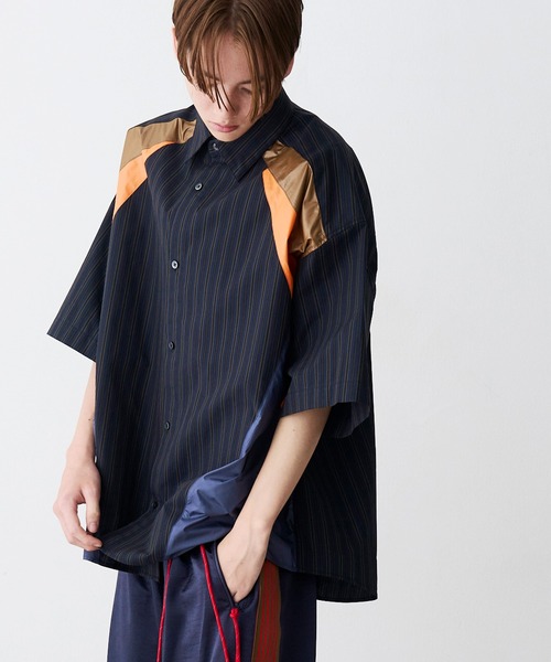 SeeSew(シーソー)の「【UNISEX】MULTI COLOR H/S SHIRTS/マルチカラーショートスリーブシャツ(シャツ/ブラウス・メンズ・サックスブルー/ネイビー・M/L)」の8枚目の写真