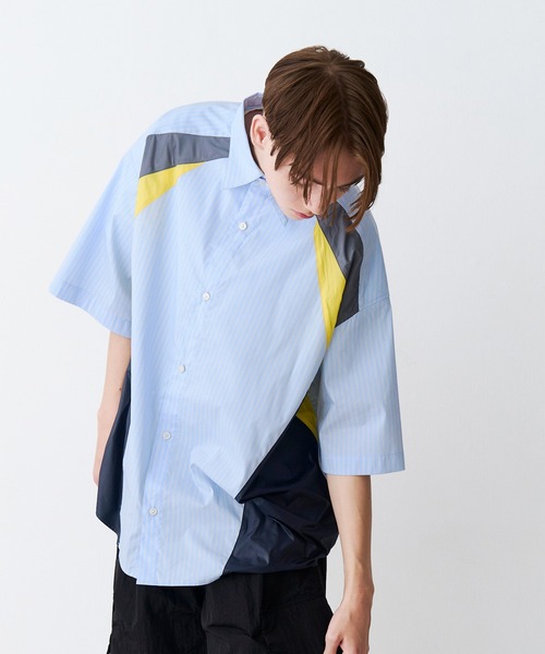 SeeSew(シーソー)の「【UNISEX】MULTI COLOR H/S SHIRTS/マルチカラーショートスリーブシャツ(シャツ/ブラウス・メンズ・サックスブルー/ネイビー・M/L)」の17枚目の写真