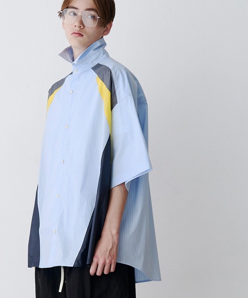 SeeSew(シーソー)の「【UNISEX】MULTI COLOR H/S SHIRTS/マルチカラーショートスリーブシャツ(シャツ/ブラウス・メンズ・サックスブルー/ネイビー・M/L)」の19枚目の写真
