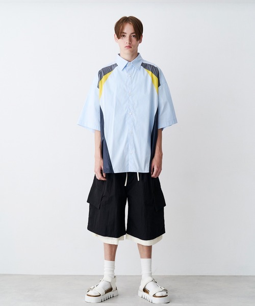 SeeSew(シーソー)の「【UNISEX】MULTI COLOR H/S SHIRTS/マルチカラーショートスリーブシャツ(シャツ/ブラウス・メンズ・サックスブルー/ネイビー・M/L)」の15枚目の写真