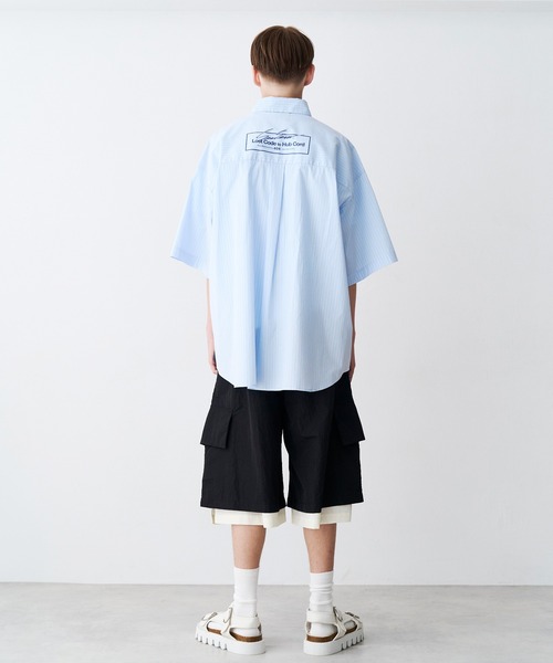 SeeSew(シーソー)の「【UNISEX】MULTI COLOR H/S SHIRTS/マルチカラーショートスリーブシャツ(シャツ/ブラウス・メンズ・サックスブルー/ネイビー・M/L)」の16枚目の写真