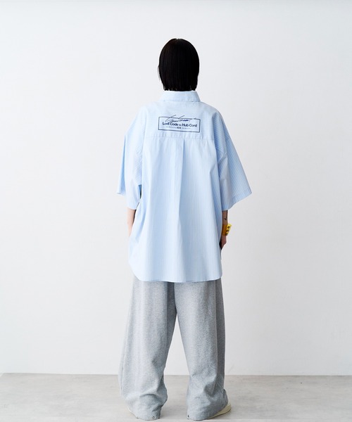 SeeSew(シーソー)の「【UNISEX】MULTI COLOR H/S SHIRTS/マルチカラーショートスリーブシャツ(シャツ/ブラウス・メンズ・サックスブルー/ネイビー・M/L)」の22枚目の写真