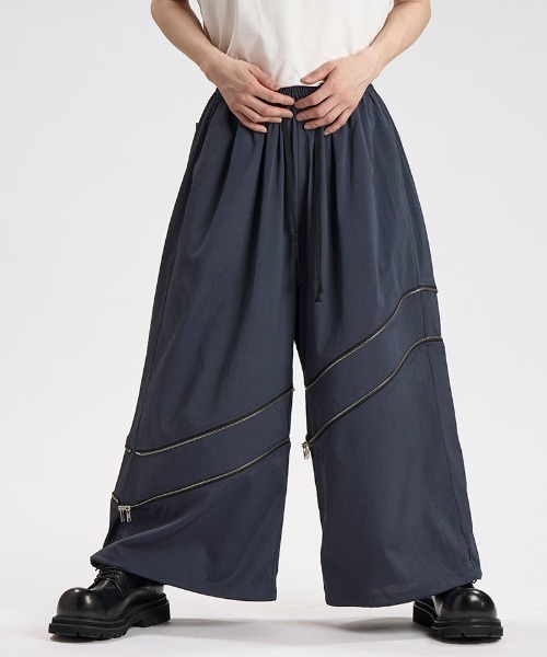NO ID.(ノーアイディ)の「mp15080- 2WAYクロップドワイドPT パンツ(458006-493P)(その他パンツ・メンズ・ブラック/グレー/ブラック×グレー・1/2)」の17枚目の写真