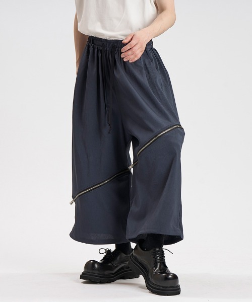 NO ID.(ノーアイディ)の「mp15080- 2WAYクロップドワイドPT パンツ(458006-493P)(その他パンツ・メンズ・ブラック/グレー/ブラック×グレー・1/2)」の19枚目の写真