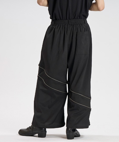 NO ID.(ノーアイディ)の「mp15080- 2WAYクロップドワイドPT パンツ(458006-493P)(その他パンツ・メンズ・ブラック/グレー/ブラック×グレー・1/2)」の21枚目の写真