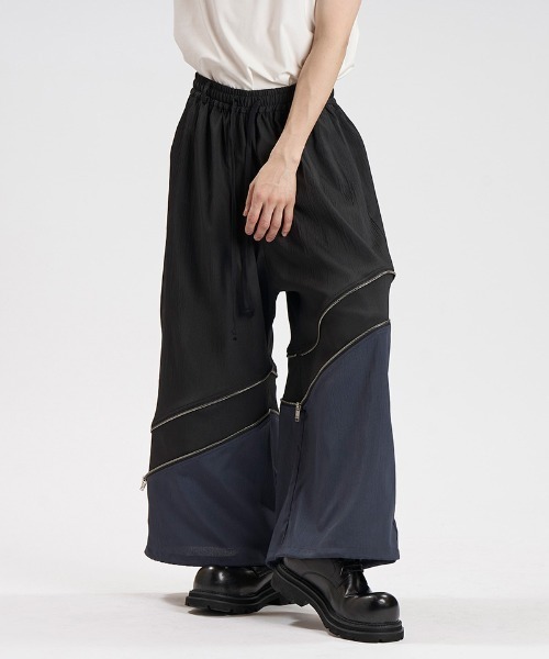 NO ID.(ノーアイディ)の「mp15080- 2WAYクロップドワイドPT パンツ(458006-493P)(その他パンツ・メンズ・ブラック/グレー/ブラック×グレー・1/2)」の22枚目の写真