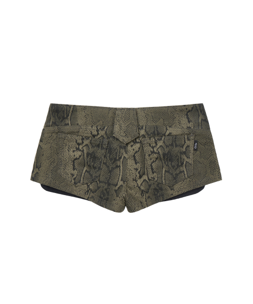 GILAARCHIVE(ギラアーカイブ)の「PYTHON LACE-UP COTTON SHORTS_OLIVE(その他パンツ・レディース・その他・SMALL/MEDIUM)」の3枚目の写真