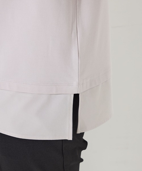 GALLORIA(ギャローリア)の「【接触冷感】裾シアープルオーバー(Tシャツ/カットソー・レディース・ネイビー/グレー/ホワイト・LL/L/M/S)」の7枚目の写真