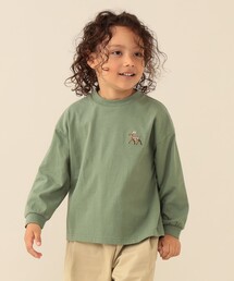 BEAMS mini（ビームスミニ）の「アニマル HIP ロングTシャツ 2026FW（90～140cm） キッズ カジュアル プチプラ  通園 通学（Tシャツ/カットソー）」