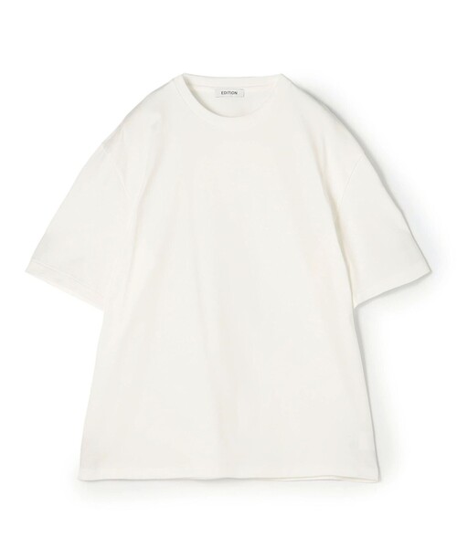 EDITION(エディション)の「コットン クルーネックTシャツ(Tシャツ/カットソー・メンズ・ホワイト/ベージュ/ブラック・M/L/S)」の2枚目の写真