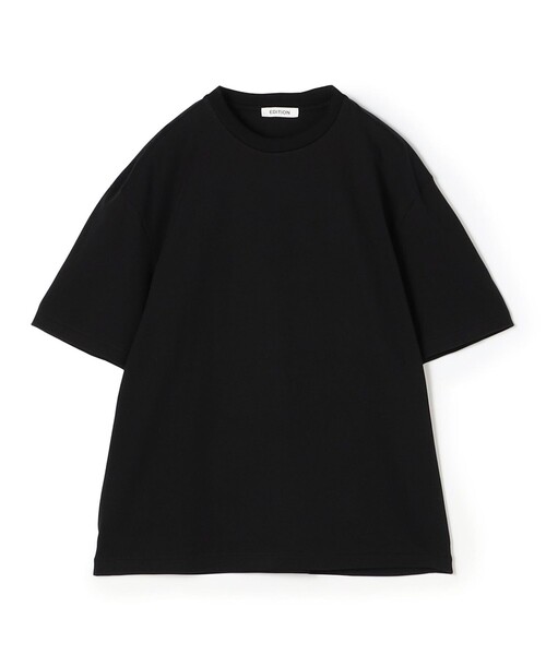 EDITION(エディション)の「コットン クルーネックTシャツ(Tシャツ/カットソー・メンズ・ホワイト/ベージュ/ブラック・M/L/S)」の3枚目の写真